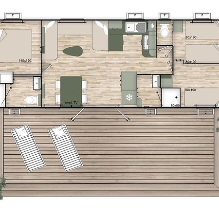 Les Dunes 5 Etoiles Mbh 6Pers 1 Suite Parentale 2 Chbs Et 2 Sdb 2 Wc Clim 42M2 Torreilles Buitenkant foto
