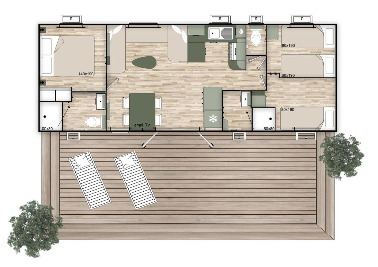 Les Dunes 5 Etoiles Mbh 6Pers 1 Suite Parentale 2 Chbs Et 2 Sdb 2 Wc Clim 42M2 Torreilles Buitenkant foto